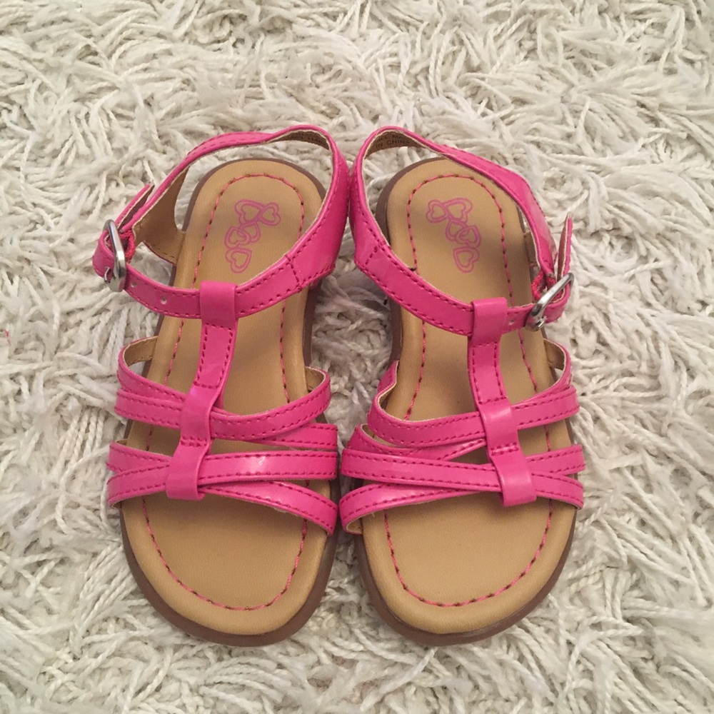 NWOT girls pink sandals, Children’s Place size 8